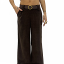 pantalone in velluto con costina velvet